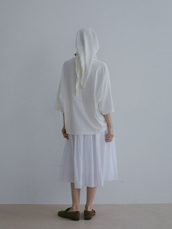 ボリュームミディスカート (WHITE)