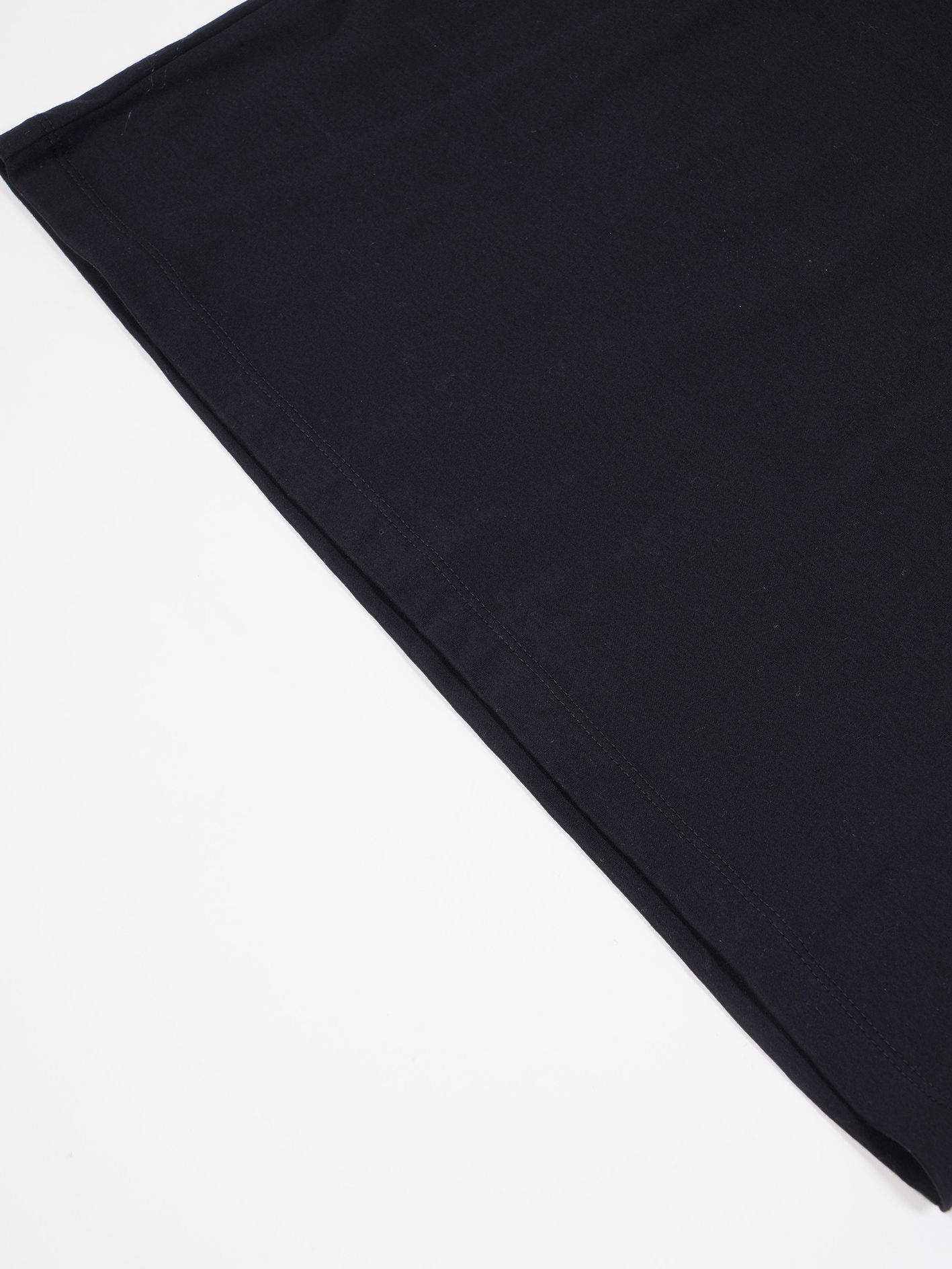 バイオシルケットスムースVネックTシャツ - V-Neck Pullover - BLACK