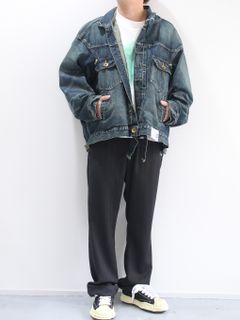 メゾンミハラヤスヒロのデニムジャケットコーデ