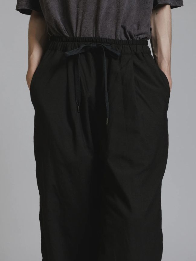ウールトロパンツ (BLACK)