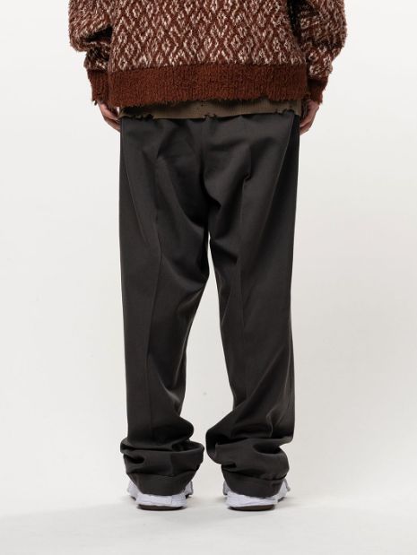 テーラード イージーパンツ - Tailored Easy Pants (DARKGREY)
