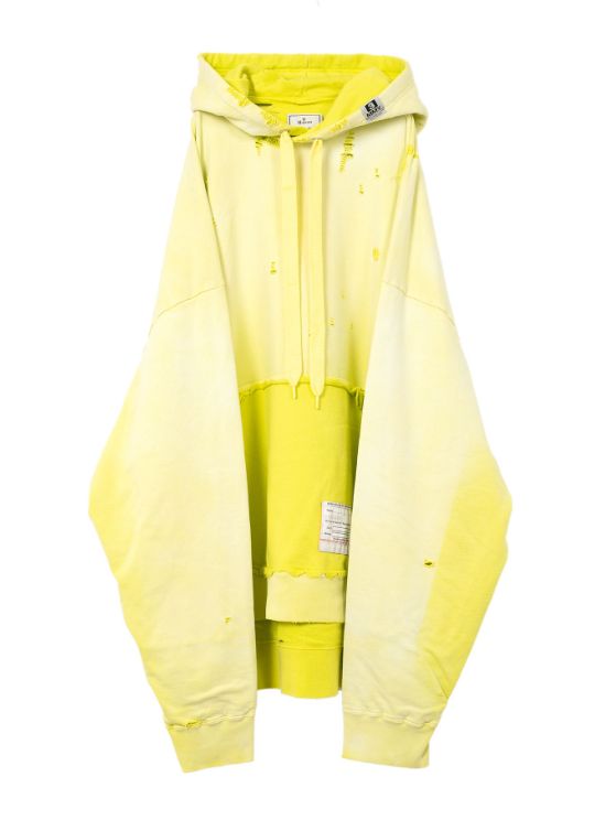 【レディース】サンフェイデッドヒュージフーディー -DISTRESSED HUGE HD - YELLOW