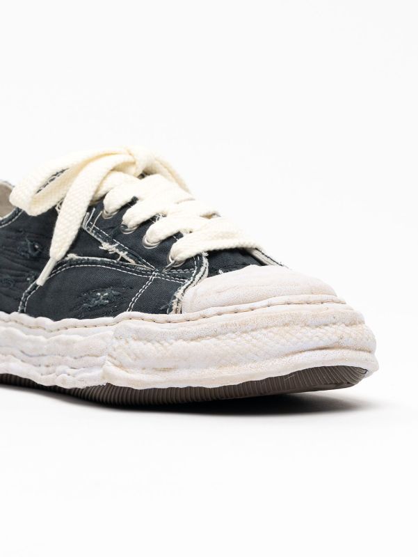 【ピーターソン 23】 キャンバス オリジナルソール スニーカー ｜OG Sole Ripped Overdye Canvas (BLACK)