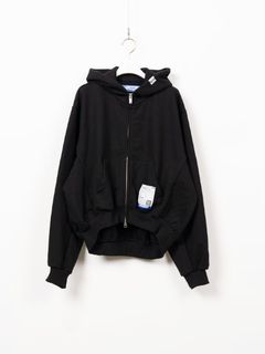 【レディース】 ジップパーカー - ZIP PARKA (BLACK)