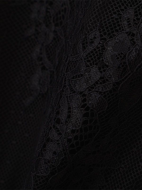 スカラレーススカート - BLACK