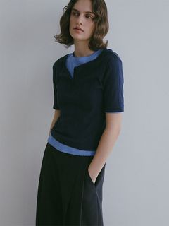 2パックアイレットTee （NAVY）