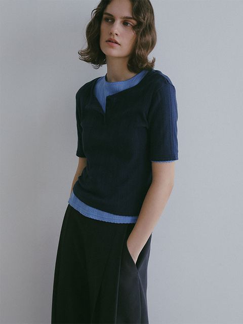 2パックアイレットTee （NAVY）