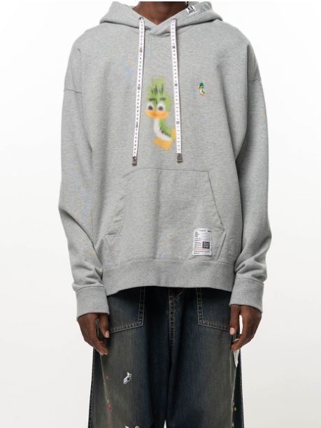 レオン プリント フーディー - Leon Printed Hoodie (GREY)