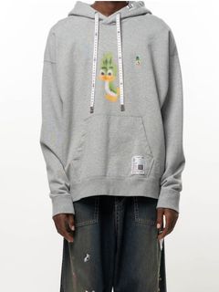 レオン プリント フーディー - Leon Printed Hoodie (GREY)