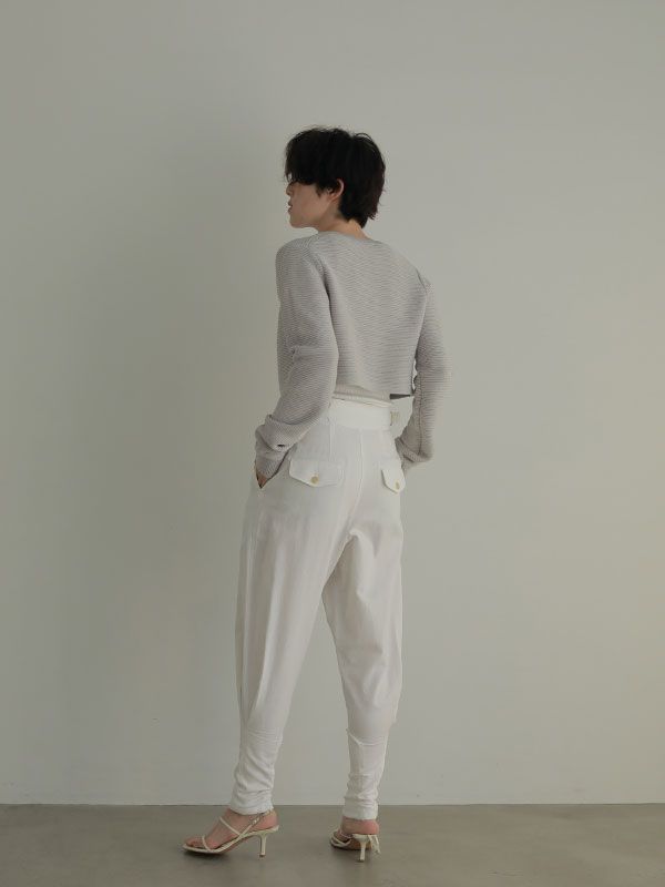 コットン リネン ジョッパー パンツ - WHITE