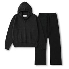 ルームウェアセット - RIB KNIT LOUNGE SET - BLACK