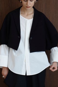 ランタンスリーブ テーラージャケット - LANTERN SLEEVE JACKET - BLACK