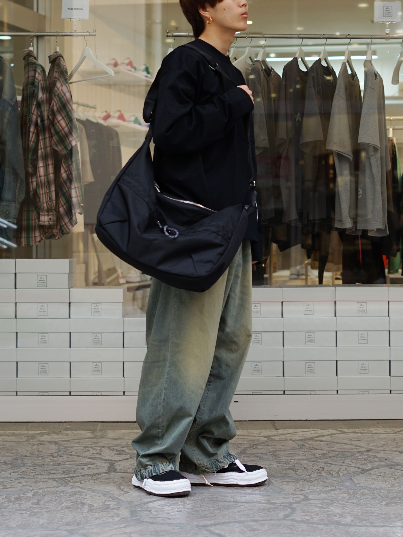 レコー ツーウェイ ショルダー トートバッグ - 420 re/cor 2WAY SHOULDER TOTE (BLACK)