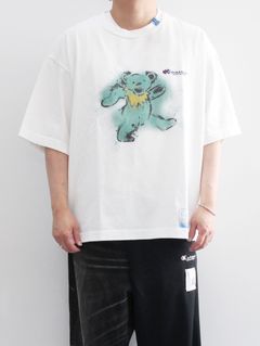 ベアプリント ティーシャツ - bear printed tee - WHITE