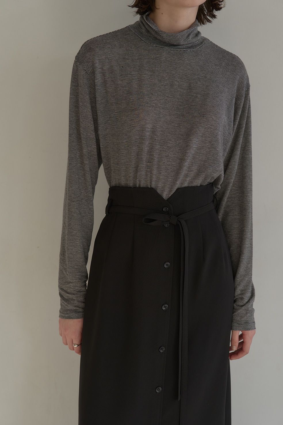 Ca/Si TURTLE CUT TOPS － カシミヤシルクカットソー