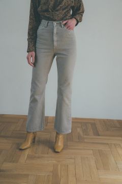 カラーダイブーツカットデニム -  COLOR DYE BOOTS CUT DENIM - BEIGE