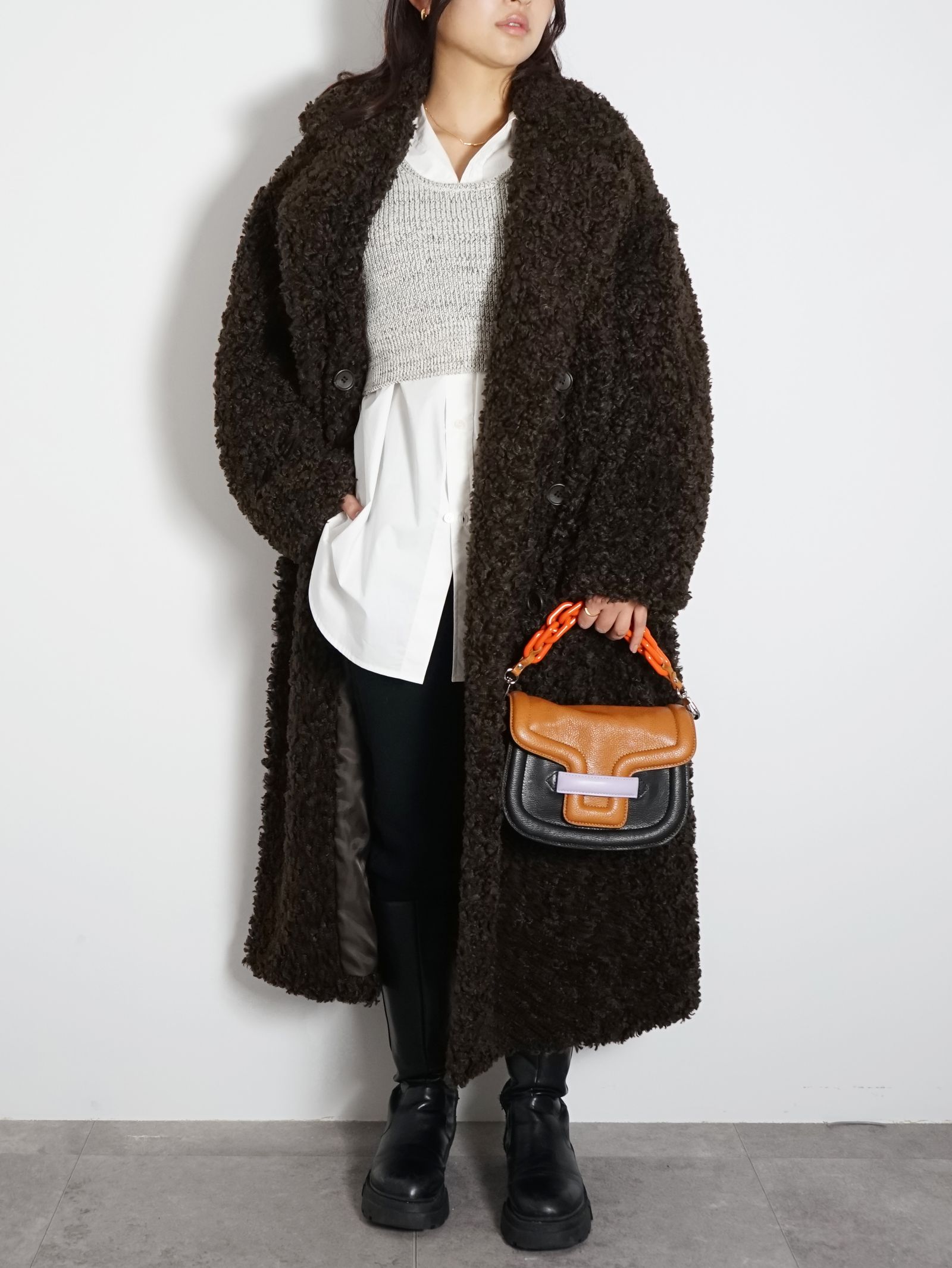 CLANE - ダブル ロング ボアコート - DOUBLE LONG BOA COAT