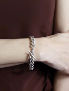 バーリーブレスレット SV シルバー ユニセックス シンプル モダンデザイン
