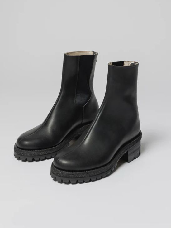バック ジップ アップ ブーツ - VI-3684-09 - A-BLACK