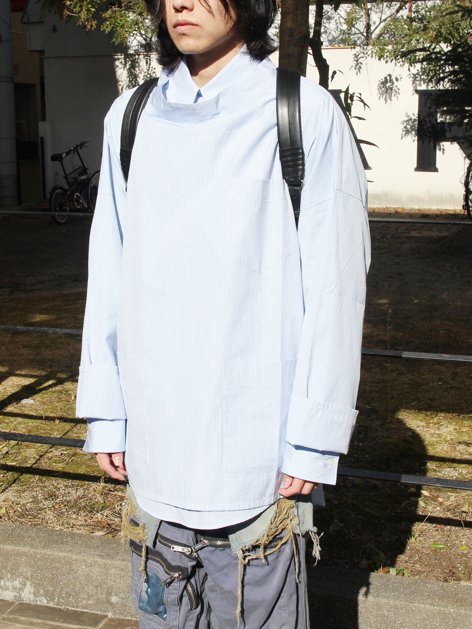 Maison MIHARA YASUHIRO レイヤード デニム フレアスカート