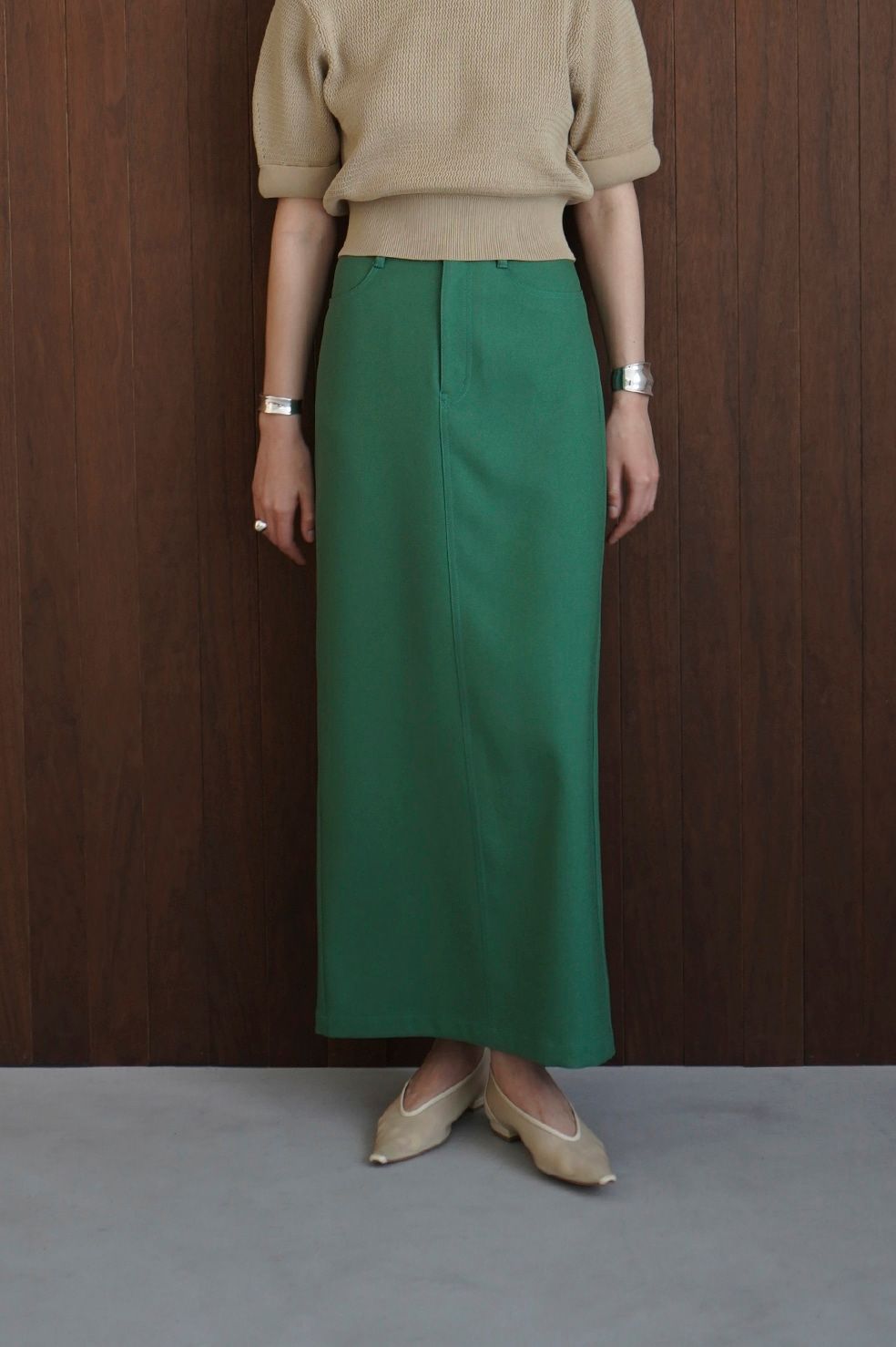 公式ウェブストアで 【美品】CLANE クラネ STRAIGHT LONG SKIRT