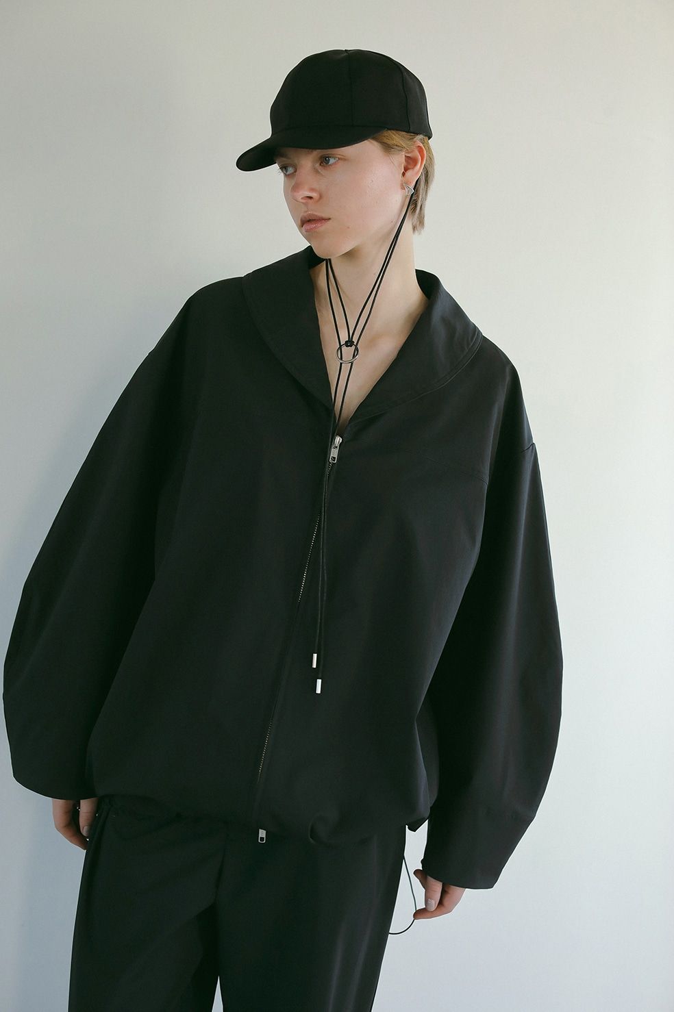 MANOF◆マノフ/トップス/S/ポリエステル/GRY/無地/85122-4262 MANOF - ラッシュガードトップス - ACTIVE SHAWL COLLAR ZIP