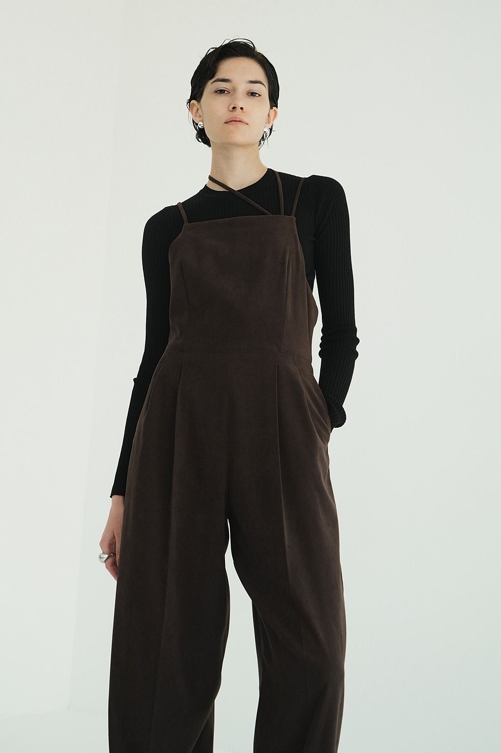 キャミソール オールインワン | CAMISOLE ALL IN ONE (BROWN)