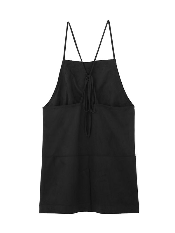 フェイクスウェード2wayキャミチュニック （BLACK）