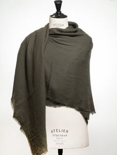 カシミヤ×ウールストール / マフラー 110×140cm / EUCALYPTUS