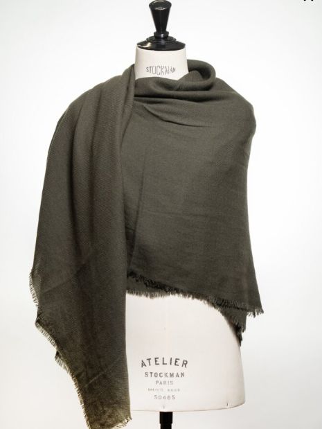 カシミヤ×ウールストール / マフラー 110×140cm / EUCALYPTUS