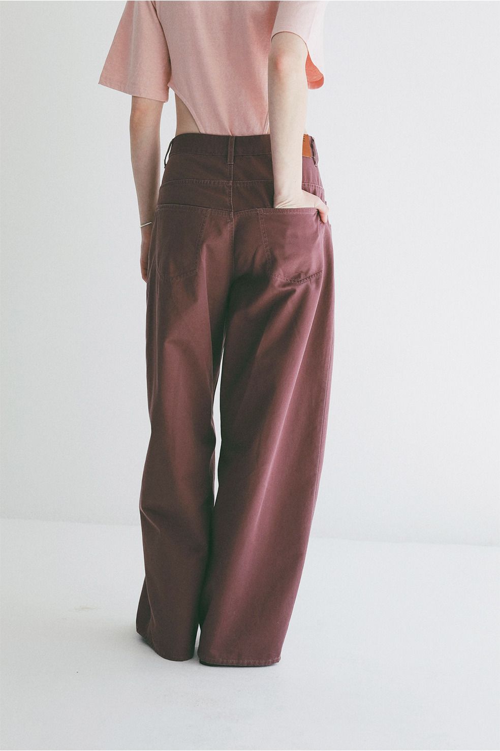 ローウエストバレルパンツ -  LOW WAIST BARREL PANTS (PURPLE)