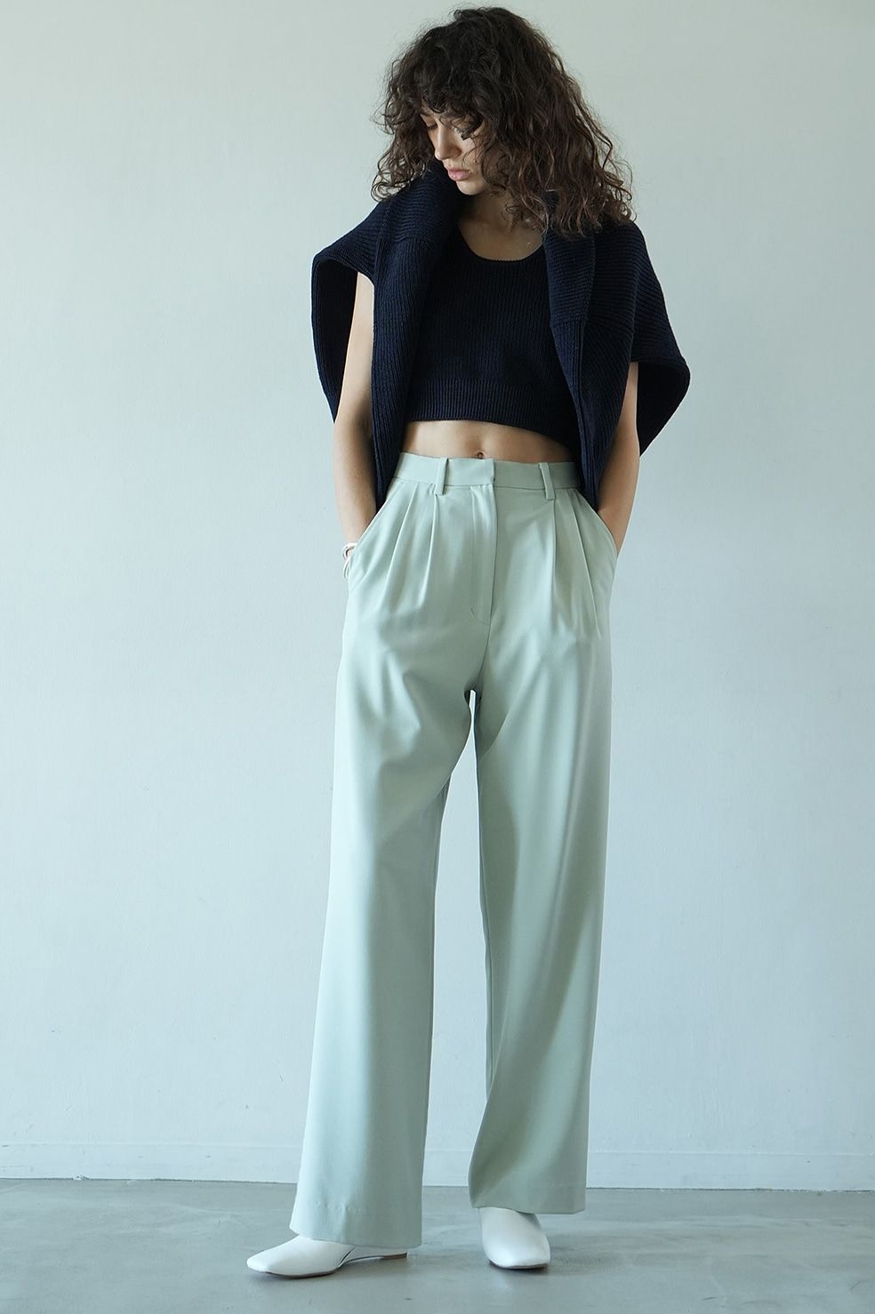 CLANE - 【24SS】ベーシックタックパンツ - BASIC TUCK PANTS