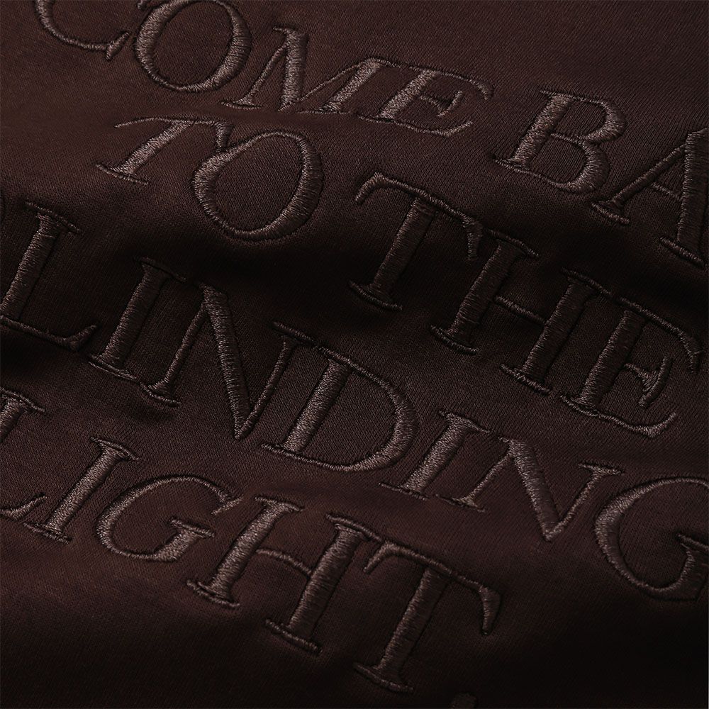 刺繍ロゴパーカー - EMBROIDERY LOGO HOODIE - CHOCOLATE BROWN