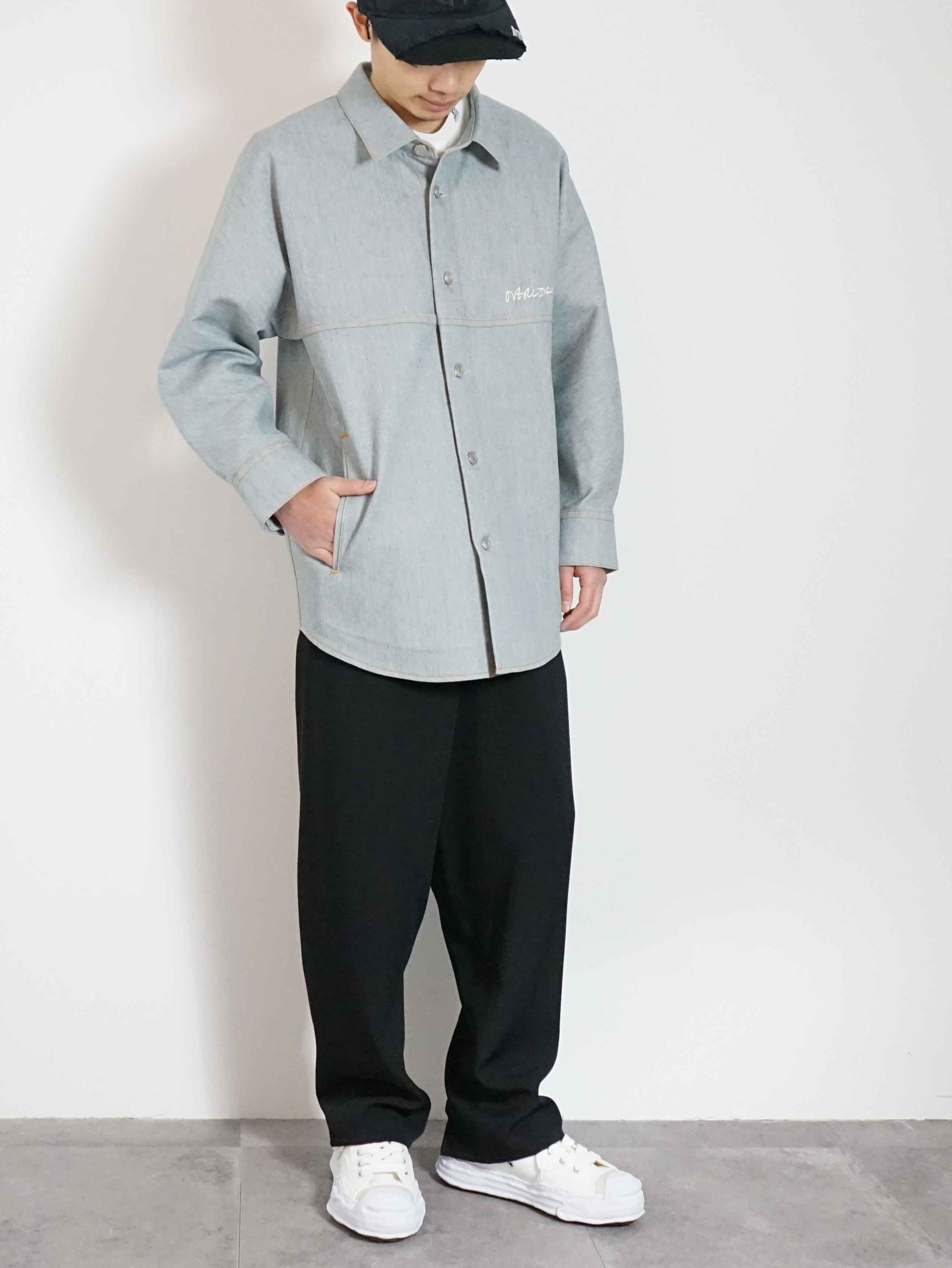 オーバーシャツ - overshirt in recycled denim