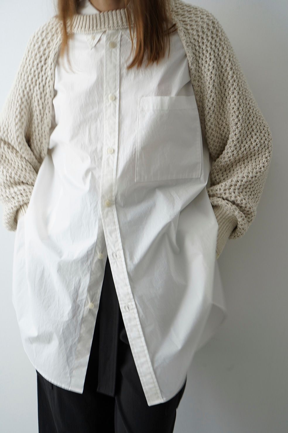 ヒューズ シャツ - HUGE SHIRT - WHITE