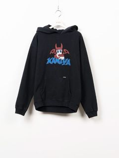 バケネコ ポケット フーディー - BAKENEKO POCKET HOODIE (BLACK)