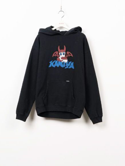 バケネコ ポケット フーディー - BAKENEKO POCKET HOODIE (BLACK)
