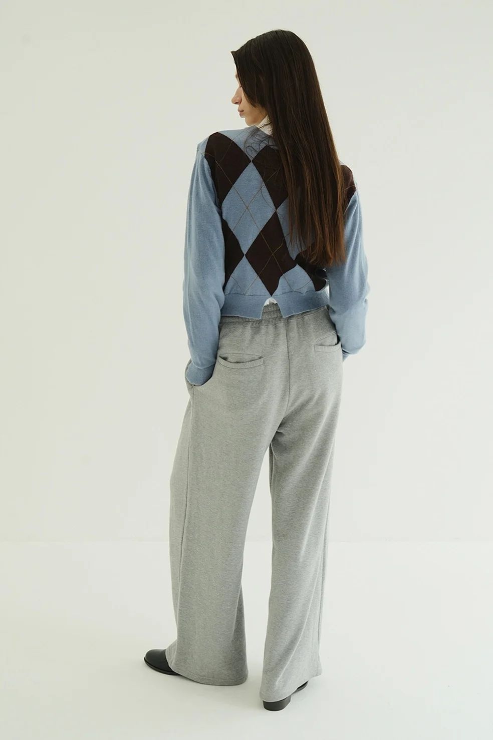 アレンジニットトップス - ARRANGE KNIT TOPS BLUE