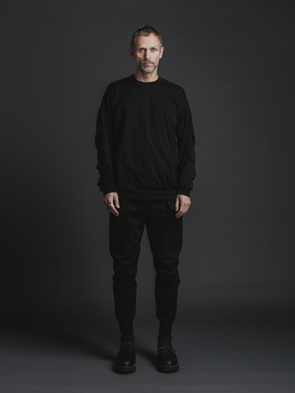 NY/PU ベア天竺 リブTシャツ