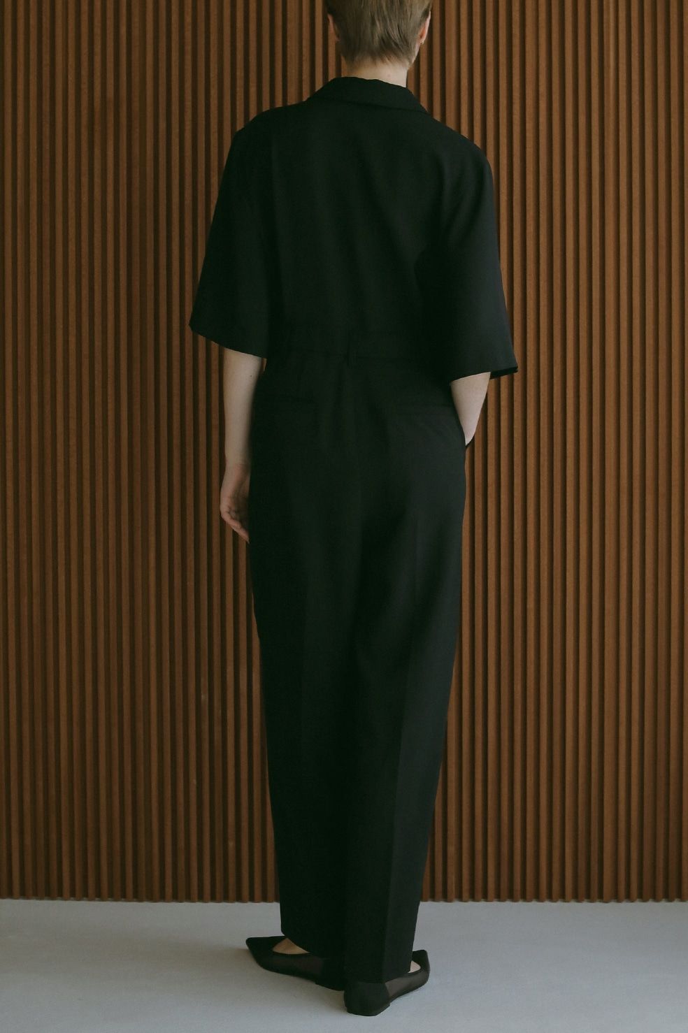 MANOF - テーラードオールインワン - TAILORED ALL IN ONE BLACK