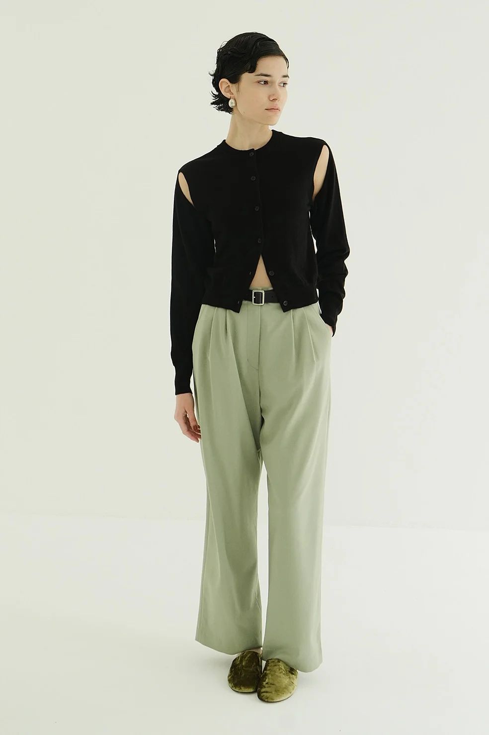 【25AW】 ベーシックタックパンツ -  BASIC TUCK PANTS (MINT)