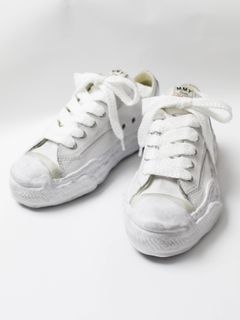 "HANK" OG Sole DIS LEATHER Low-top Sneaker - WHITE