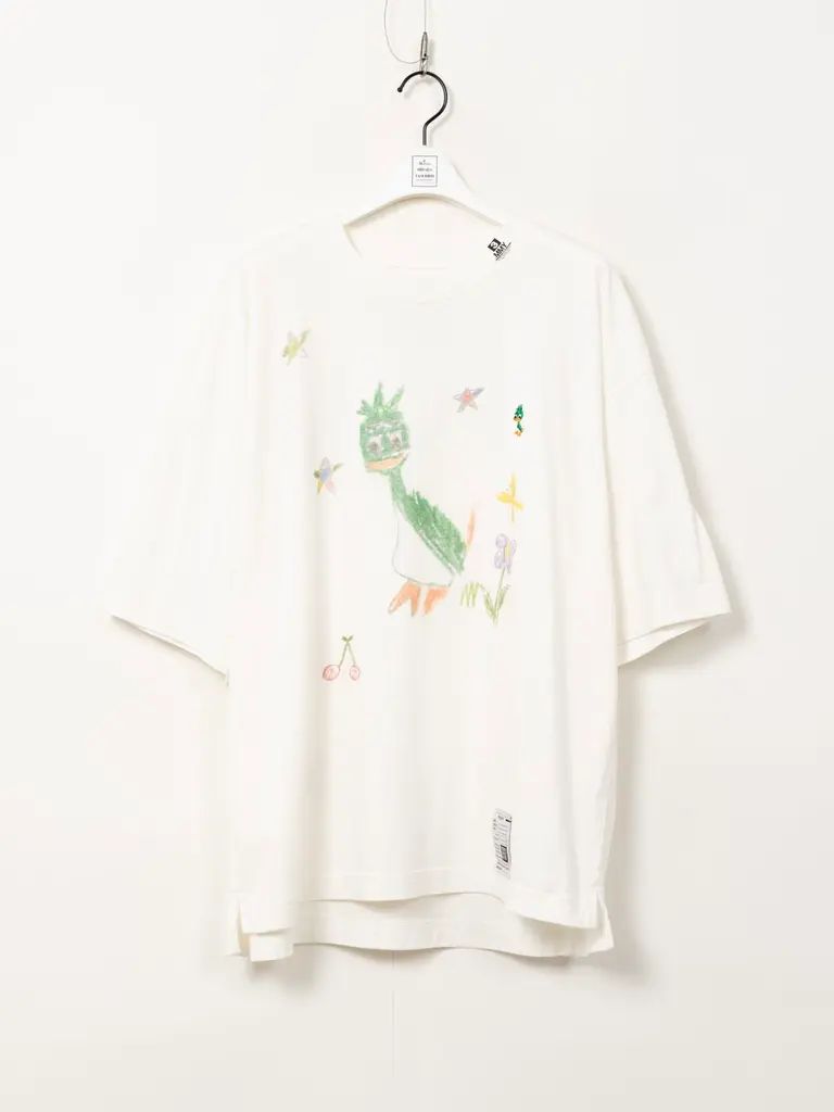 レオンキッズドゥードゥルプリントTシャツ -  Leon Kids Doodle Printed T-shirt （WHITE)