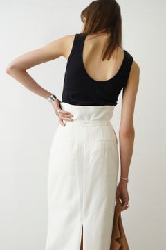 バック オープン カップ タンクトップ - BACK OPEN CUP TANK TOPS - BLACK