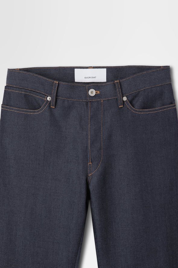 ストレートデニムパンツ - denim pant in wool denim （INDIGO)