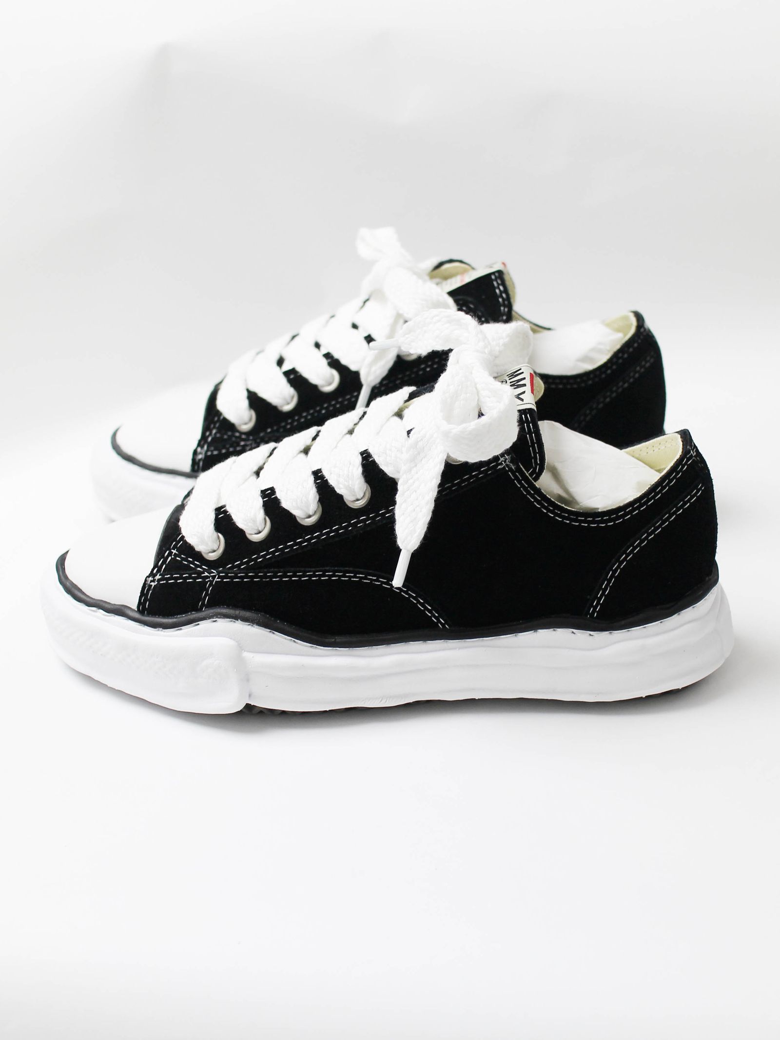 "PTRSN" OG Sole SUEDE LEATHER Low-top Sneaker - BLACK