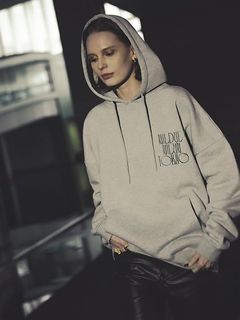 フラワー 刺繡 フーディー - EMBROIDERY FLOWER HOODIE  - ライトグレー
