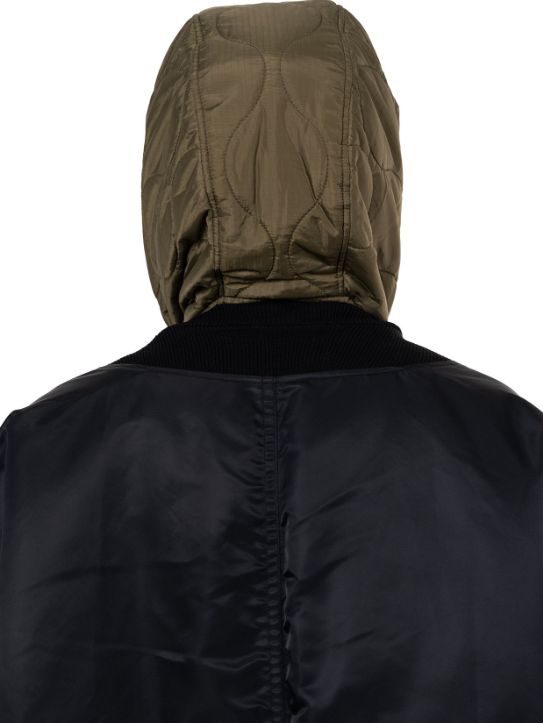 エクステンデッド プラケット フード フライト ジャケット | Extended Placket Hood Flight Jacket