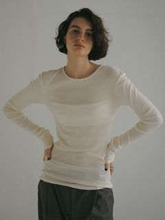 DEPENDREシアーロンTee / カットソー （IVORY）
