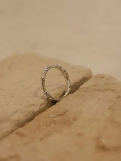 メルトリング SV シルバー 指輪 シンプル デザイン ユニセックス アクセサリー